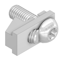 41-002-2 MODULAR SOLUTIONS PROFILE FASTENER<br>SPEEDLOCK HIDDEN PROFILE CONNECTOR C - W/ T40 TORX